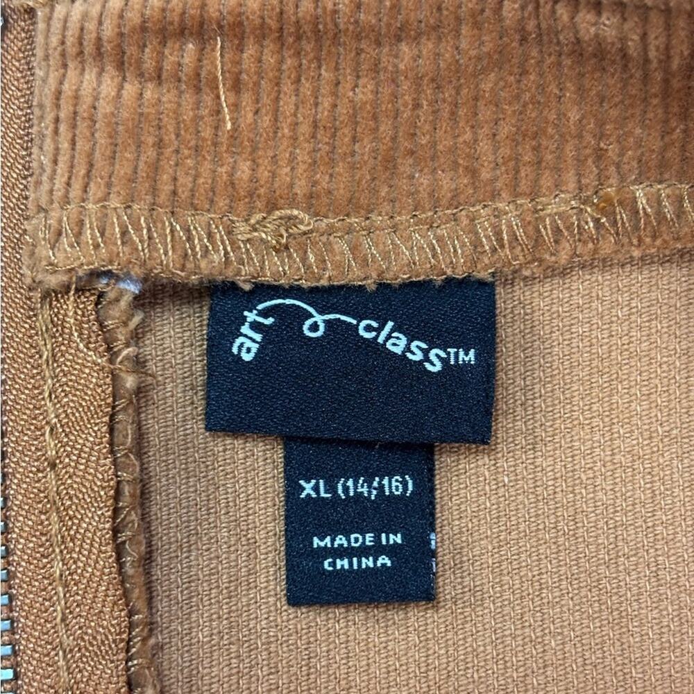 art class Girl’s Corduroy Overall Dress in Chestnut Brown Size XL - Picture 2 of 6
